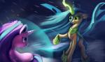 duo female horn auroriia friendship_is_magic hasbro my_little_pony mythology queen_chrysalis_(mlp) starlight_glimmer_(mlp) arthropod changeling equid equine mammal mythological_creature mythological_equine unicorn absurd_res hi_res