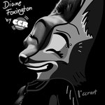 anthro clenched_teeth eyes_closed female skinny solo teeth ccr_graph dreamworks the_bad_guys diane_foxington canid canine fox mammal 1:1 black_and_white hi_res monochrome