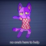 anthro clothing dancing floral_pattern floral_print fur male markings pattern_clothing pattern_shirt pattern_topwear pink_clothing pink_shirt pink_topwear pupils purple_body purple_fur shirt solo spots spotted_body spotted_fur text topwear yellow_sclera watermelonthecat animal_crossing nintendo no_one's_around_to_help bob_(animal_crossing) domestic_cat felid feline felis mammal 1:1 english_text