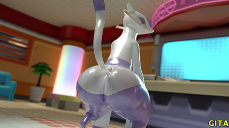 ambiguous_gender anthro big_butt bottom_heavy bouncing_butt bubble_butt butt butt_focus clothing huge_butt latex latex_clothing latex_skinsuit music pokemon_center rear_view skinsuit solo thick_thighs tight_clothing twerking wide_hips gita nintendo pokemon generation_5_pokemon living_latex mienshao pokemon_(species) 16:9 3d_(artwork) 3d_animation animated digital_media_(artwork) hi_res long_playtime sound video widescreen
