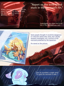 3_panel_comic ambiguous_gender blush blush_lines camera clothed clothing fin group heart_symbol holding_object interrogation interrogation_room intersex jacket knife male open_mouth open_smile photo pink_body pink_eyes raining red_light sea smile solo split_form text topwear translucent translucent_body trio water white_body yellow_eyes rurupo aquatic aquatic_gastropod clione gastropod human humanoid mammal merfolk mollusk sea_angel sea_slug slug 2026 absurd_res alternate_version_at_source comic english_text hi_res multiple_scenes herm_(lore)
