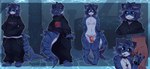 anthro clothed clothing fully_clothed genitals male nude penis simple_background solo sonofan fish marine shark 2025 absurd_res hi_res