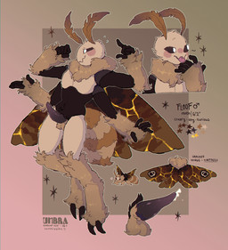 2_toes 4_arms 5_fingers anthro arthropod_abdomen balls biped black_sclera blep blush bodily_fluids brown_background brown_body brown_fur cum erection feet fingers fur gender_symbol genital_fluids genitals heart_symbol insect_wings kintsugi_(art) lepidopteran_wings male_symbol multi_arm multi_limb open_mouth penis ruff simple_background sweat sweatdrop symbol tapering_penis text toes tongue tongue_out white_eyes wings umbrahead floof_(binaryfloof) arthropod insect lepidopteran moth english_text hi_res model_sheet watermark