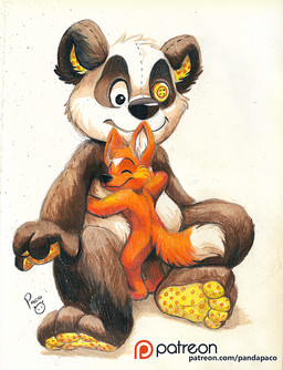 anthro cheek_tuft closed_smile eyes_closed facial_markings facial_tuft fur head_markings hug huge_plushie hugging_object hugging_plushie inner_ear_fluff logo male male_anthro markings mouth_closed nude orange_body orange_fur orange_tail patreon_logo plushie rear_view simple_background smile solo standing tail text tuft white_background white_inner_ear_fluff white_markings white_tail young young_anthro young_male pandapaco patreon canid canine mammal artist_logo signature url