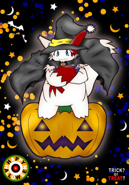 abstract_background ambiguous_gender anthro cape claws fluffy_tail fur fur_markings halloween hat holidays jack_o'_lantern kemono looking_at_viewer mammal mongoose nintendo pokémon pumpkin solo standing video_games white_fur yami zangoose
Rating: Questionable
Score: 1
User: terminal11
Date: April 25, 2014 abstract_background ambiguous_gender anthro cape claws fluffy_tail fur fur_markings halloween hat holidays jack_o'_lantern kemono looking_at_viewer mammal mongoose nintendo pokémon pumpkin solo standing video_games white_fur yami zangoose
Rating: Questionable
Score: 1
User: terminal11
Date: April 25, 2014