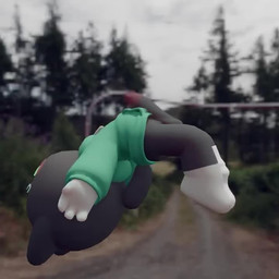 4_fingers anthro balls blush blush_stickers bodily_fluids bottomless bottomless_anthro bottomless_male clothed clothing countershade_torso countershading eyebrows facial_markings feet fingers flying footwear fur genitals glans gloves_(marking) green_clothing green_eyes green_hoodie green_topwear grey_balls grey_body grey_ears grey_fur grey_penis grey_tail half-closed_eyes head_markings hoodie humanoid_genitalia humanoid_penis leg_markings male male_anthro markings narrowed_eyes one_sock_on outside pawpads penis photo_background pupils red_blush red_glans red_pawpads smile socks socks_(marking) solo sweat tail topwear whiskers white_body white_clothing white_eyebrows white_feet white_footwear white_fur white_inner_ear white_markings white_socks white_whiskers choecoga meatspin domestic_cat felid feline felis mammal 1:1 2026 3d_(artwork) 3d_animation animated digital_media_(artwork) loop mixed_media no_sound photography_(artwork) short_playtime video