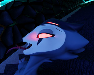 beak duo fur hair horn macro male male/male micro multi_eye nude open_mouth red_body red_eyes size_difference smile tongue vore cynthiaacid chocoscorner_(modeler) helluva_boss blitzo_(helluva_boss) stolas_(helluva_boss) avian bird demon imp owl owl_demon 2025 3d_(artwork) 5:4 absurd_res blender_(artwork) digital_media_(artwork) hi_res huge_filesize