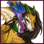 1:1 anthro being_watched biped blue_body blue_membrane blue_skin bust_portrait caught collar crimsonsacrifice digital_media_(artwork) domestic_cat dragon duo felid feline felis female female_pred feral frill_(anatomy) full-length_portrait fur gaping_mouth glamfur green_horn heart_symbol hida honey_vera_hali horn langurhali licking looking_at_another male male_prey mammal markings membrane_(anatomy) membranous_frill membranous_wings micro mythological_creature mythological_scalie mythology open_mouth portrait prehensile_tongue quadruped scalie side_view spots spotted_body spotted_fur tail teasing tongue tongue_out vera_(artist) vera_(vera) vore wings