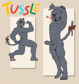 anthro athletic athletic_male balls black_body black_fur bow_ribbon bruised bruised_eye butt erection eyes_closed flexing flexing_bicep foreskin fur genitals glans gold_(metal) gold_jewelry gold_necklace gold_tooth grey_body heart_symbol humanoid_genitalia humanoid_penis jewelry male necklace nipples nude nude_anthro nude_male open_mouth pattern_background penis simple_background solo stretching tail whiskers yellow_sclera jrjresq tussle_(jrjresq) domestic_cat felid feline felis mammal absurd_res hi_res