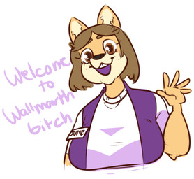 5_fingers anthro breasts brown_eyes brown_hair clothing countershade_face countershading dialogue eyelashes female fingers fur gesture hair looking_at_viewer name_tag open_mouth open_smile profanity purple_clothing purple_topwear purple_vest simple_background smile solo tan_body tan_fur teeth text tooth_gap topwear vest waving waving_at_viewer white_background prismeowtic june_(jinu) canid canine canis domestic_dog mammal shiba_inu spitz 2016 bust_portrait character_name digital_drawing_(artwork) digital_media_(artwork) english_text portrait