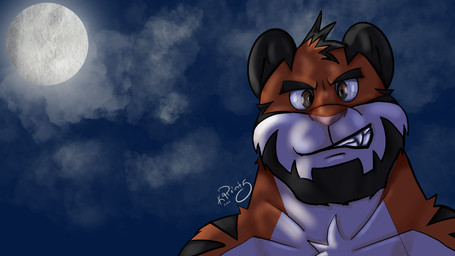 anthro barazoku cloud male moon nightsky resnick solo k9point5 edwin sleth felid mammal pantherine tiger 16:9 4k absurd_res hi_res widescreen
