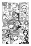 animal_humanoid black_and_white boosette bowser bowsette_meme bracelet chompette chompy_(pencils) clothing collar comic crown dialogue dragon dragon_humanoid dress english_text female group hair headgear hi_res horn human humanoid jewelry king_boo luigi's_mansion mammal mario_bros meme monochrome mythological_creature mythological_scalie mythology nintendo pencils_(artist) princess_peach queen_valentina scalie shell spiked_bracelet spiked_collar spiked_tail spikes spikes_(anatomy) spirit super_crown super_mario_rpg_legend_of_the_seven_stars tail text wounded