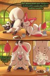 animal_genitalia animal_penis animal_vulva anus ass_up balls belly_nipples bird's-eye_view bodily_fluids canine_genitalia canine_vulva comic_panel cum cum_from_vagina cum_in_vagina cum_inside cum_on_camera cunnilingus dripping duo erection eyes_closed feline_genitalia feline_penis female feral from_behind_position genital_fluids genitals high-angle_view kitchen licking looking_back male male/female oral pawpads paws penetration penile_spines penis raised_tail rear_view sex smug speech_bubble standing_on_another tail tongue vaginal vaginal_fluid_drip vaginal_fluids vaginal_penetration vulva aztepyeen nintendo pokemon sami_(sedwert) skitchi_(matixotter) generation_3_pokemon pokemon_(species) poochyena skitty 2024 2:3 absurd_res hi_res nonbinary_(lore)