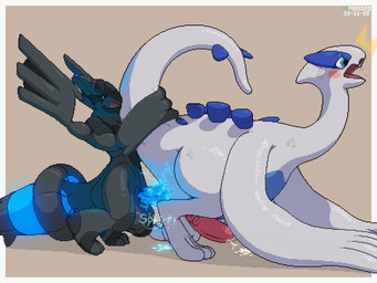 3_fingers 3_toes 5_fingers ahegao all_fours anal anal_penetration balls big_balls big_penis biped black_body black_markings black_scales blue_body blue_countershading blue_cum blue_markings blue_penis blush bodily_fluids butt colored_cum countershading cum cum_drip cum_in_ass cum_inside cum_on_balls cum_on_butt cum_on_ground cum_on_penis cum_splatter cum_string cum_while_penetrated doggystyle dripping duo electricity feet feral feral_on_feral feral_penetrated feral_penetrating feral_penetrating_feral fingers from_behind_position genital_fluids genitals glowing glowing_cum glowing_genitalia glowing_markings glowing_penis holding_tail larger_penetrated larger_sub long_neck looking_pleasured male male/male male_penetrated male_penetrating male_penetrating_male markings nude onomatopoeia open_mouth orgasm penetration penile penile_penetration penis penis_in_ass saliva scales sex sharp_teeth size_difference sound_effects spiked_penis spikes spikes_(anatomy) submissive surprised sweat tail tail_hug teeth text thick_tail toes tongue unusual_bodily_fluids unusual_cum unusual_genital_fluids white_body conditional_dnp phosaggro mythology nintendo pokemon avian dragon generation_2_pokemon generation_5_pokemon legendary_pokemon lugia mythological_creature mythological_scalie pokemon_(species) scalie zekrom 2020 4:3 dated digital_media_(artwork) pixel_(artwork)