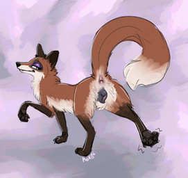 anatomically_correct anatomically_correct_genitalia anatomically_correct_vulva animal_genitalia animal_vulva anus bedroom_eyes butt canine_genitalia canine_vulva female feral fluffy fluffy_tail genitals grin looking_at_viewer looking_back narrowed_eyes pawpads paws presenting presenting_anus presenting_hindquarters presenting_vulva propositioning raised_leg raised_tail seductive smile solo tail vulva queenkoko balto_(series) universal_studios the_cunning_trickster_(balto) canid canine fox mammal red_fox true_fox absurd_res hi_res