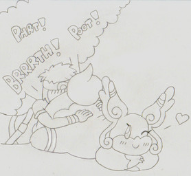 accessory anthro beady_eyes big_butt blush blush_lines butt clothed clothing colorless_fart_cloud duo enjoying_farts face_in_ass faceless_character faceless_human faceless_male fart fart_cloud fart_fetish fart_sniffing farting_on_another farting_on_face female hair happy headband heart_symbol hug hugging_another hugging_butt human_on_anthro interspecies looking_at_viewer lying male male/female on_front one_eye_closed onomatopoeia overweight overweight_anthro overweight_female pokephilia semi-anthro simple_background smile sniffing sound_effects tail text three-quarter_view white_background wink winking_at_viewer drawful-s nintendo pokemon pokemon_trainer generation_6_pokemon human mammal mega_audino mega_evolution pokemon_(species) 2014 graphite_(artwork) greyscale monochrome sketch traditional_media_(artwork)