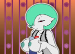 2d_animation animated bad_metadata breast_play breasts clothed clothing digital_media_(artwork) disembodied_penis duo erection female female_focus frame_by_frame gardevoir generation_3_pokemon genitals green_hair hair lil-heartache loop male male/female nightgown nintendo nipples no_sound not_furry nude partially_clothed penis pokemon pokemon_(species) red_eyes seductive sex short_playtime simple_background solo_focus titfuck webm white_body