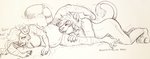 anthro cunnilingus curls duo female licking male male/female motion_lines motion_outline oral pregnant pregnant_sex sex tongue tongue_out vaginal cynthiafeline cynthia_(cynthiafeline) felid lion mammal pantherine tiger hi_res pen_(artwork) traditional_media_(artwork)