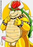 after_transformation bound clothing costume encasement genitals latex male penis solo transformation trapped xedrykthedragon bowser_day mario_bros nintendo bowser goo_creature koopa scalie hi_res