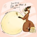 1:1 2024 absurd_res anthro belly belly_expansion bentley_(bentnotdent) bentnotdent big_belly bloated canid canine digital_media_(artwork) eating english_text expansion food fox hi_res huge_belly hyper hyper_belly immobile looking_at_viewer male mammal multi_tail nude pizza rumbling_stomach simple_background solo stuffing tail text
