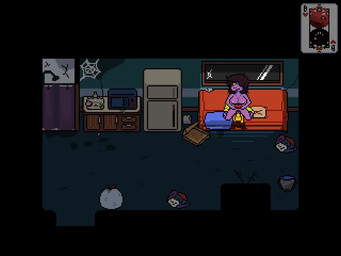 anthro anthro_penetrated breasts deltaruined duo female female_on_human female_penetrated furniture gaming genitals human_penetrating_female krusie male male/female male_penetrating male_penetrating_female nude nude_female penetration penile penile_penetration penis_in_vagina sex sofa sprite sprite_animation sprite_art text vaginal vaginal_penetration vulva bladedbard deltarune mythology undertale_(series) kris_dreemurr susie_(deltarune) dragon human mammal mythological_creature mythological_scalie scalie 4:3 animated loop no_sound short_playtime video