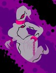 1_eye big_breasts breasts cuff_(restraint) eyelashes female floating front_view ghost_tail grey_body heart_eyes heart_symbol pink_eyes restraints shackles solo thick_thighs wide_hips chagoz ben_10 cartoon_network chaquetrix ghostfreak alien alien_humanoid ectonurite ghost humanoid spirit hi_res