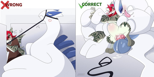 abdominal_bulge ahegao anthro anthro_on_feral balls balls_deep bdsm belly bestiality blush bodily_fluids breasts breath breathing bridle bulge dripping duo ejaculation female female_anthro feral gear genital_fluids genitals how-to knot knotted_penis looking_pleasured male male/female male_feral markings muzzle_(object) muzzled nude nude_anthro nude_female passionate penetration penis pose posing_nude precum precum_drip precum_on_penis saliva saliva_string sex sex_toy shy size_difference striped_markings stripes taming tension tongue trainer training vaginal vaginal_fluids vaginal_penetration vaginal_squirting vulva walk-w-igny how_to_talk_to_short_people mythology nintendo pokemon aquatic avian bird dragon fish generation_2_pokemon legendary_pokemon lugia mythological_creature mythological_scalie pokemon_(species) scalie shark comic hi_res meme