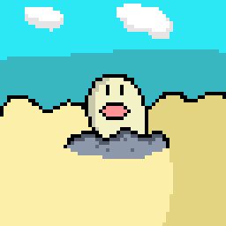 animated_gif cloud solo cindy10405 nintendo pokemon generation_9_pokemon pokemon_(species) wiglett 1:1 animated low_res short_playtime tagme