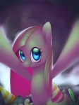 blue_eyes clothing female feral fur hair hat headgear headwear looking_at_viewer party_hat pink_body pink_fur pink_hair smile solo eosphorite friendship_is_magic hasbro my_little_pony madame_le_floure_(mlp) mr._turnip_(mlp) pinkamena_(mlp) pinkie_pie_(mlp) rocky_(mlp) sir_lintcelot_(mlp) earth_pony equid equine horse mammal pony 2013 3:4