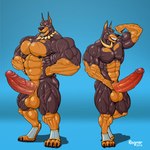 abs anthro balls big_balls big_muscles big_penis black_nipples duo ear_piercing ear_ring erection facial_hair facial_piercing foreskin genitals glans goatee huge_muscles huge_penis humanoid_genitalia humanoid_penis hyper hyper_muscles jewelry lip_piercing lip_ring looking_at_viewer male muscular muscular_anthro muscular_male necklace nipples pecs penis piercing ring_piercing scar thick_penis vein veiny_muscles veiny_penis regnar hagner_(regnar) terey_(regnar) canid canine canis dobermann domestic_dog mammal pinscher 1:1 2016