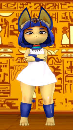 3_toes anthro blue_hair bob_cut clothed clothing crossed_arms dancing dress egyptian feet female female_anthro fingers fur hair half-closed_eyes hip_sway kalasiris looking_at_viewer markings music music_video narrowed_eyes navel pupils solo standing striped_markings striped_tail stripes synced_to_music tail tail_markings tail_motion tail_sway toes uraeus wide_hips yellow_body yellow_fur devilscry sound_warning animal_crossing ankha_zone camel_by_camel nintendo sandy_marton ankha_(animal_crossing) ankha_(zy0n7) domestic_cat felid feline felis human mammal 2023 3d_(artwork) 3d_animation 9:16 animated animation_meme digital_media_(artwork) hi_res high_framerate loop meme redraw short_playtime sound source_filmmaker_(artwork) webm widescreen