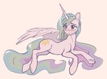 cutie_mark female horn on_ground open_mouth pink_eyes simple_background solo wings nadnerbd friendship_is_magic hasbro my_little_pony mythology princess_celestia_(mlp) equid equine horse mammal mythological_creature mythological_equine pony winged_unicorn