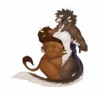 2015 5_fingers after_kiss anthro blizzard_entertainment blue_eyes blush bodily_fluids bovid bovine bra breasts brown_body brown_fur brown_hair charr claws clothing dagos duo eye_contact face_lick fangs felid female female_pred female_prey fingers fur fur_markings guild_wars hair half-closed_eyes heart_symbol hi_res holding_object horn licking long_hair long_tail looking_at_another mammal markings narrowed_eyes open_mouth oral_vore overweight overweight_female purple_eyes saliva saliva_string side_boob side_view simple_background tail tauren teeth text three-quarter_view tongue tongue_out underwear undressing vore warcraft white_background white_body white_fur