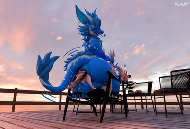 anthro anus big_butt blue_body blue_fur butt duo facesitting fur looking_pleasured male male/male nude onomatopoeia pink_body puffy_anus sex sitting_on_another sound_effects tail tail_tuft text tuft worship roserdoser mythology alpha_snow rose_(roserdoser) dragon mythological_creature mythological_scalie nardoragon reptile scalie 3d_(artwork) blender_(artwork) digital_media_(artwork) hi_res