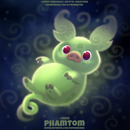 ambiguous_gender feral floating fur green_body green_fur humor looking_at_viewer pun red_eyes solo text visual_pun piper_thibodeau domestic_pig ghost mammal spirit suid suine sus_(pig) 1:1 digital_media_(artwork) digital_painting_(artwork) english_text painting_(artwork) url