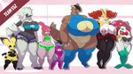 anthro anthrofied areola areola_slip big_breasts black_body black_fur blush blush_stickers bottomwear breast_size_difference breasts brown_eyes bulge cleavage clothed clothing cutoffs denim denim_bottomwear denim_clothing ear_piercing ear_ring female femboy fur green_eyes group half-closed_eyes hand_on_hip hands_on_hips huge_breasts legwear lips looking_at_viewer male mature_anthro mature_female narrowed_eyes overweight overweight_anthro overweight_female panties pasties piercing plant pokemorph red_body red_eyes red_fur ring_piercing short_stack shorts skimpy small_breasts smile thick_lips thick_thighs thigh_highs under_boob underwear white_body white_fur wide_hipped_anthro wide_hipped_female wide_hipped_male wide_hips yellow_body yellow_fur sssonic2 nintendo pokemon delphox_with_pasties_(sssonic2) goth_pichu_(sssonic2) baby_kangaskhan canid canine delphox elemental_creature flora_fauna florges furfrou generation_2_pokemon generation_3_pokemon generation_6_pokemon humanoid mammal medicham mega_evolution mega_kangaskhan pichu pokemon_(species) red_flower_florges rodent 2019 absurd_res digital_media_(artwork) hi_res