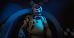 anthro blue_background bow_tie button_(fastener) checkered checkered_wall detailed_shading doorway dust_in_the_light looking_at_viewer machine male multicolored_body open_mouth purple_eyes simple_background solo teeth yellow_body poisonp1nk five_nights_at_freddy's five_nights_at_freddy's_(film) five_nights_at_freddy's_3 scottgames springtrap_(fnaf) william_afton_(fnaf) animatronic humanoid lagomorph leporid mammal rabbit robot 2023 absurd_res artist_name digital_media_(artwork) hi_res shaded