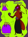 ambiguous_gender antennae_(anatomy) anthro arthropod bombacide carapace digital_media_(artwork) fakemon fan_character female insect larva larvomb nintendo octospective plague_doctor pokemon pokemon_(species) scientist sicni simple_background solo