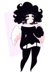 ambiguous_gender bangs black_hair clothed clothing eye_waterline eyelashes feathered_wings feathers garter_straps hair legwear not_furry simple_background solo topwear white_body wide_hips wings dreamalgia ash_kinoshita angel angel_humanoid humanoid mammal winged_humanoid 2:3 absurd_res digital_media_(artwork) hi_res nonbinary_(lore)