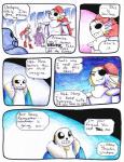 aftertale animated_skeleton anthro bone boss_monster_(undertale) bovid caprine clothed clothing comic dialogue english_text eye_patch eyewear female fish frisk_(undertale) fur group human loverofpiggies male mammal marine papyrus_(undertale) robe sans_(undertale) skeleton teeth text toriel undead undertale undertale_(series) undyne white_body white_fur