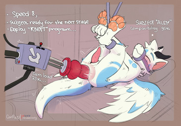 anal anal_penetration animal_dildo animal_genitalia animal_penis animal_sex_toy bdsm bodily_fluids bound canine_dildo canine_genitalia canine_penis dildo feet fucking_machine genital_fluids genital_slit genitals horn machine male male_penetrated pawpads penetration penis precum restrained sex_toy solo submissive submissive_male tail_anus tapering_penis text wings conditional_dnp cuteconfy mythology aldy_(aldyderg) dragon mythological_creature mythological_scalie scalie english_text hi_res