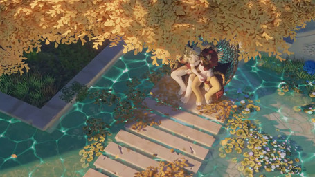 2_horns 4_fingers 4_toes amazing_background anthro anthro_on_anthro balls barefoot black_collar black_nose blue_sky blush bottomless brown_hair brown_pawpads chair claws clothed clothing cloud collar day detailed_background duo ear_twitch erection eyebrows eyes_closed feet fingerpads fingers flower fluffy french_kissing front_view fur fur_markings furniture genitals glans glistening glistening_genitalia glistening_glans glistening_penis hair handjob hands_behind_back happy head_markings high-angle_view hindpaw horn humanoid_genitalia humanoid_penis inner_ear_fluff kiss_on_lips kissing laurel_wreath leaf long_hair looking_at_another looking_pleasured male male/male mane markings multicolored_body multicolored_fur multiple_angles mutual_masturbation on_chair outside outside_sex pawpads paws penetration penile penis penis_grab pink_pawpads plant pool predator/prey red_mane retracting_foreskin romantic romantic_couple scut_tail sex short_tail shota sitting sitting_on_chair sky spread_legs spreading striped_body striped_fur striped_markings striped_tail stripes tail tail_markings tan_body tan_fur teeth toes tongue tongue_out tuft water white_body white_fur white_hair young young_anthro young_male young_on_young young_penetrated young_penetrating aedbc cupckpo sound_warning patreon deer felid lion mammal pantherine 16:9 2025 3d_(artwork) 3d_animation animated artist_collaboration colored detailed digital_media_(artwork) huge_filesize long_playtime sound webm widescreen