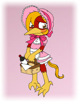 anthro avian_feet basket beak blush bonnet bottle brown_eyes clean_diaper clothed clothing container crossdressing crossdressing_male diaper dress embarrassed feathers frilly frilly_clothing hair headgear headwear holding_basket holding_container holding_object hood long_hair male pink_bow pink_clothing pink_dress red_body red_feathers solo sp4cech1nch1ll4 toddler wearing_diaper yellow_beak yellow_body yellow_feathers young sp4c3ch1nch1ll4 glori_gamebird avian bird galliform golden_pheasant phasianid pheasant hi_res