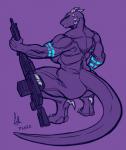 ammunition anthro back_muscles bald big_breasts big_butt big_muscles breasts butt claws crouching dewclaw facial_piercing female furgonomics furry-specific_piercing gun holding_gun holding_object holding_ranged_weapon holding_weapon horn lips looking_at_viewer looking_back machine_gun muscular muscular_anthro muscular_female non-mammal_breasts nose_piercing nude piercing pose purple_background quads ranged_weapon serious side_boob simple_background solo tattoo thick_bottom_lip thick_thighs toe_claws weapon greasymojo viktoria_(beyxer) reptile scalie trenco 2018 digital_media_(artwork) hi_res pinup restricted_palette sketch