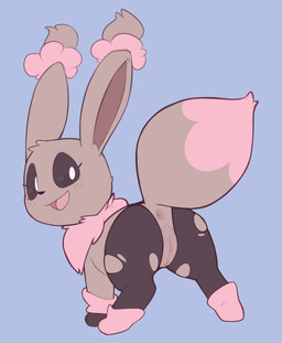 anus blush clothing female feral fusion genitals legwear pokemon_fusion simple_background solo torn_clothing torn_legwear vulva porldraws nintendo pokemon bubblegum_(porldraws) eevee generation_1_pokemon generation_6_pokemon hybrid mega_evolution mega_lopunny pokemon_(species) shiny_pokemon absurd_res hi_res