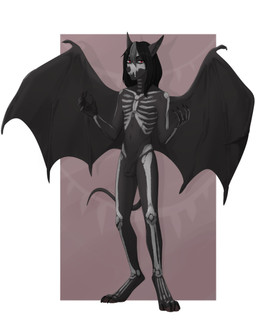 abstract_background anthro balls big_balls biped flaccid foreskin genitals male membrane_(anatomy) membranous_wings nude penis solo standing wings viskasunya ruby_the_bat_(ruby_savarin) bat mammal vampire 2016 absurd_res full-length_portrait hi_res portrait