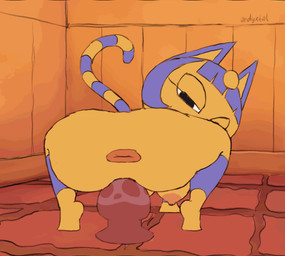 anthro anthro_penetrated anus areola bodily_fluids breasts butt dildo dildo_in_vagina dildo_insertion female female_anthro female_penetrated flexible genital_fluids hanging_breasts inside knot knotted_dildo masturbation moan nipples nude nude_anthro nude_female penetration rear_view riding_dildo sex_toy sex_toy_focus sex_toy_in_vagina sex_toy_insertion solo splits spread_legs spreading tail text tongue tongue_out vaginal vaginal_fluids vaginal_penetration y_shaped_butt_crack andyxtal sound_warning animal_crossing nintendo ankha_(animal_crossing) domestic_cat felid feline felis mammal 2d_animation animated artist_name digital_media_(artwork) english_description frame_by_frame hi_res short_playtime sound video