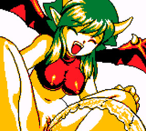 bodily_fluids bottomless clothed clothing duo eyes_closed fangs female genitals green_hair hair horn humanoid_pointy_ears navel nipple_outline on_model open_mouth open_smile peeing pointy_ears smile tail teeth vulva wings saiwai_hiroshi madou_monogatari mythology puyo_puyo sega draco_centauros animal_humanoid dragon dragon_humanoid humanoid mythological_creature mythological_scalie scalie 2025 digital_media_(artwork) pixel_(artwork)