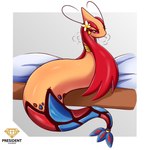 accessory female feral makeup multicolored_body serpentine solo presialexander nintendo pokemon mila_(president_alexander) generation_3_pokemon milotic pokemon_(species) 1:1 absurd_res hi_res