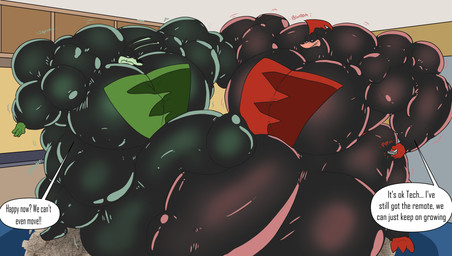 annoyed anthro appliance ball_growth balls big_balls big_muscles big_pecs big_penis body_size_growth bodysuit bulge bulge_frottage clothing controller device duo expansion fridge frottage frottage_through_clothing genital_expansion genital_growth genitals growth huge_balls huge_muscles huge_pecs huge_penis hyper hyper_balls hyper_genitalia hyper_muscle_growth hyper_muscles hyper_pecs hyper_penis immobile kitchen kitchen_appliance kitchen_island male male/male muscular pec_expansion pecs pecs_growth penile penis penis_expansion penises_touching remote_control sex size_transformation skinsuit speech_bubble swelling text tight_clothing transformation uniform greggrth loonatics_unleashed looney_tunes warner_brothers rev_runner tech_e._coyote avian bird canid canine canis coyote cuculiform mammal new_world_ground_cuckoo roadrunner english_text hi_res